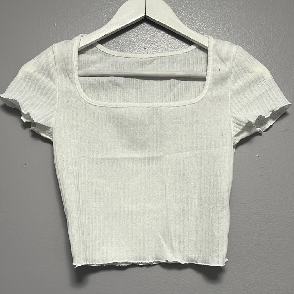 Shein white crop top